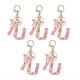 thumbnail image 1 of Colgante de Letra Estilo U, con Inicial Rosa, de Mariposa, 1 of 8