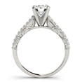 thumbnail image 2 of 14k White Gold Pronged Diamond Antique Engmt Ring 1 1/3 cttw Size 5, 2 of 3