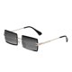 thumbnail image 1 of Gafas de sol rectangulares sin montura compatibles con mujeres y hombres, gafas ultraligeras con montura de metal, gafas cuadradas de moda con protección UV400, unisex, 1 of 5