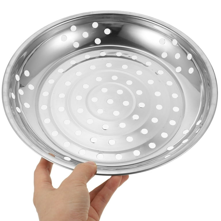 Stainless Steel Steamer Tray Food Steamer Tray Pot Steamer Insert Plate for  Kitchen Food Steaming Tray