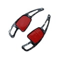 thumbnail image 3 of 2 piezas de extensión de palanca de cambios para volante de coche para S5 A7 A8 Q2 Patrón forjado negro, 3 of 8