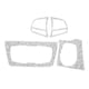 thumbnail image 2 of Marco de botón de volante de cristal brillante para automóvil, moldura de botón de volante de cristal brillante Marco de botón de volante de cristal brillante Elegante y moderno, 2 of 9