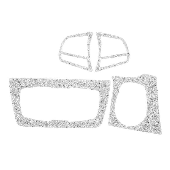 Bling Crystal Steering Wheel Button Trim Reflective Bright Left Drive Side Replacement For 3‑Series F30 F31 F34
