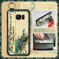 thumbnail image 2 of KDY-Phone Case For Samsung Galaxy S7/G9300/G9308, Wrist Strap Lanyard Back Cover Anti-knock Chinese style Kickstand ring Phone Holder Shockproof protective Wristband Waterproof old lady, 2 of 9