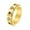 Gold, variant on Women's Men's Stainless Steel 6mm High Polished Heart Cross Rotatable Ring Gold Size 10