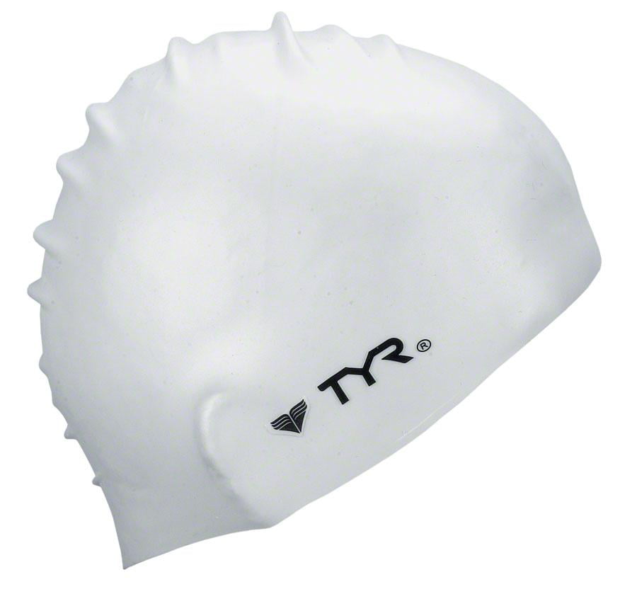 TYR Wrinkle Free Silicone Adult Fit Cap In White