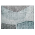 thumbnail image 2 of Addison Rugs Chantille Indoor/Outdoor Transitional Modern Teal Washable Rectangle Rug, 1'8" x 2'6", 2 of 6