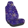 thumbnail image 1 of Wukai blue purple Snowflake Full Set Car Seat Covers with Soft Padding Universal Auto Front Seats Protector and Cushion Mat, 1 of 5
