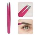 thumbnail image 4 of Stainless Steel Slant Tip Tweezer Precision Eyebrow Hair Remover make up Tools, 4 of 5