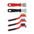 thumbnail image 2 of Wire Brush Set Complete Cleaning for chen Rust Removal Paint Remover 5 pieces, 2 of 9
