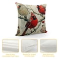 thumbnail image 4 of Awypu Farmhouse Red Bird Throw Pillow Covers Vintage Animals Rustic Pillow Cases Square&nbsp;Cardinal Print Cushion Cover Outdoor Decor Sofa Couch (Birds) 20x20in, 4 of 5