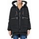 thumbnail image 1 of Chaqueta de plumón gruesa para mujer, parka con capucha, abrigo largo acolchado para invierno, 1 of 5