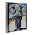 thumbnail image 2 of Stupell Industries Tropical Majestic Elephant on Path Gray Floating Frame Canvas Art, 25 x 25, by Violeta Vollmer, 2 of 8