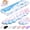 Rainbow, variant on TECKNET Cloud Keyboard Wrist Rest Set, Non-Slip PU Leather Wrist Pad with Ergonomic Memory Foam, for Laptop/Office/Gaming & Pain Relief, Rainbow