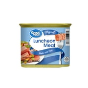 Angle View: Great Value Original Luncheon Meat, 12 oz Can
