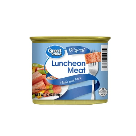 Great Value Original Luncheon Meat, 12 oz Can