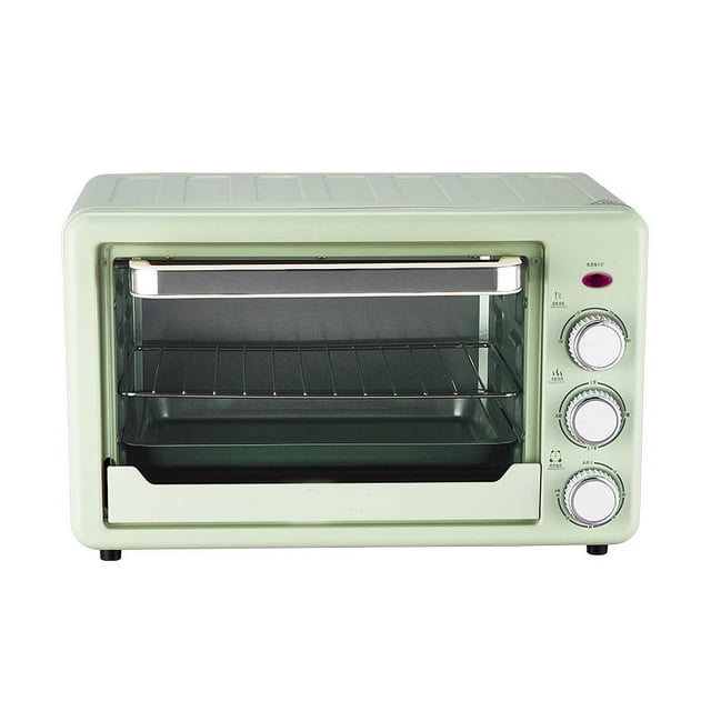 Pequeño horno casero 22L multifuncional para hornear mini horno eléctrico horno de cocina verde