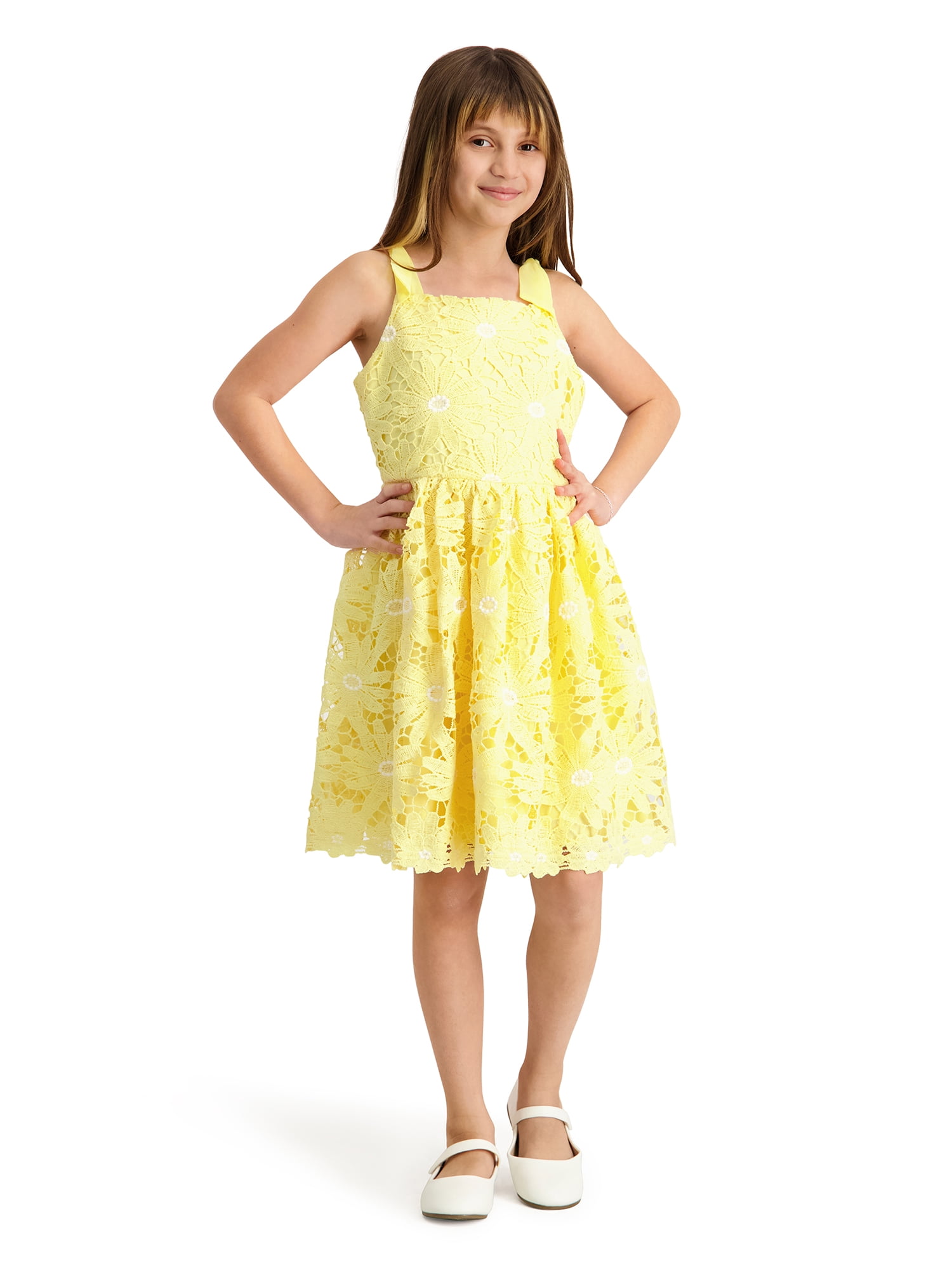 Kensie Girl Sleeveless Lace Fit and Flare Dress, Sizes 4-16