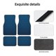 thumbnail image 4 of Fotbe Dark Blue Juego de 4 Tapetes para Auto con Estampado – Alfombrillas de Goma Reforzada, Diseño Antideslizante, Protección para Todo el Año – Vehículos, Autos, Camionetas y SUVs, 4 of 7