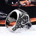 thumbnail image 5 of YAZI Home Genuine Stainless Steel Ring Jewelry for Men Fashion Punk Biker Skull Rings, 5 of 13