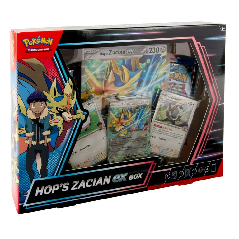 合(HOP) 店舗特典 トレカ walmart【4枚セット】 Pok√©mon Hops Zacian EX Box with Zacian EX card and exclusive