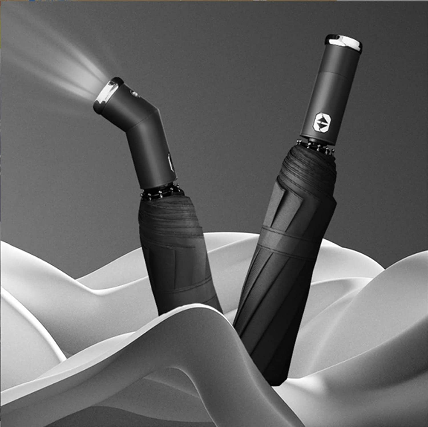 Windproof LED Sun & Rain Umbrella, Umbrella with LED Flashlights
