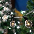 thumbnail image 6 of Novelty Lights 25 Feet Clear G30 Globe Outdoor Patio String Lights, Black Wire, 6 of 7