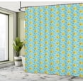 thumbnail image 5 of Ambesonne Yellow Submarine Shower Curtain, Aqua Art Fish, 69"Wx75"L, Aqua Yellow, 5 of 5