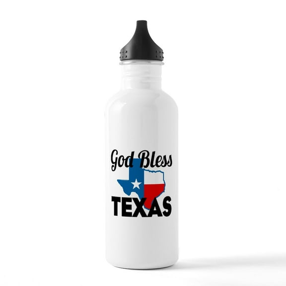 CafePress - God Bless Texas Water Bottle - Stainless Steel Water Bottle, Sports Bottle, 1.0L