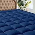 thumbnail image 1 of Funda de colchón MATBEBY Bedding acolchada, ajustada, tamaño king, azul marino, 1 of 6