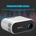 thumbnail image 2 of WiFi Mini Projector Projector Portable Home Theater Sync Screen Supported 1080P Black EU Plug, 2 of 5