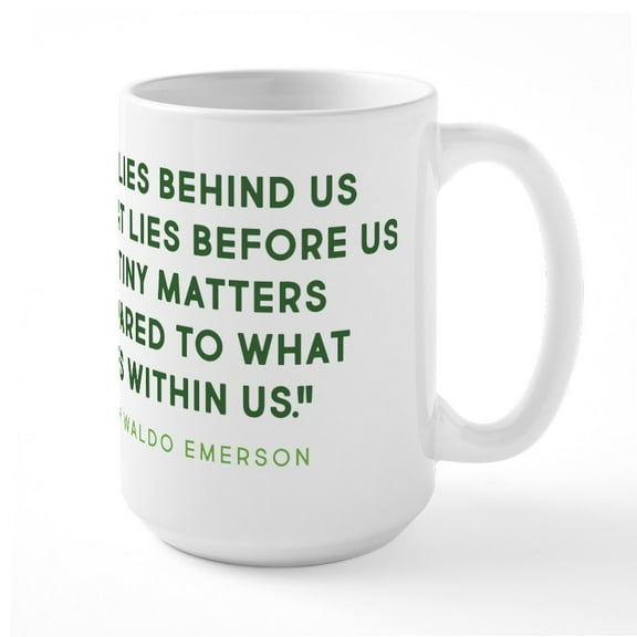 CafePress - Ralph Waldo Emerson What - 15 oz Ceramic Large White Novelty Mug
