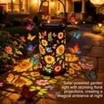 thumbnail image 6 of Colorful Sunflower Glow Solar Garden Lantern, Outdoor Openwork Decorative Lights with Floral Patterns, Hanging or Freestanding Solar Lantern, Windproof Rainproof, 6 of 7