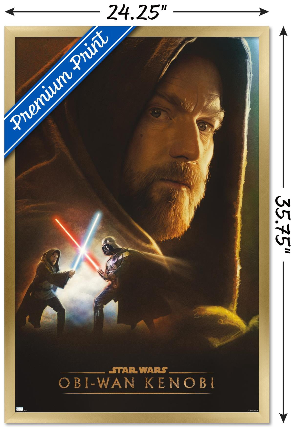 Star Wars: Obi-Wan Kenobi - Obi-Wan Collage Wall Poster, 22.375" x 34" Framed