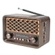 thumbnail image 4 of Radio Bluetooth Retro, Receptor Portátil de Banda FM/AM/SW con Luz LED, Tarjeta TF, Compatible con USB AUX, Altavoz Inalámbrico Clásico., 4 of 5