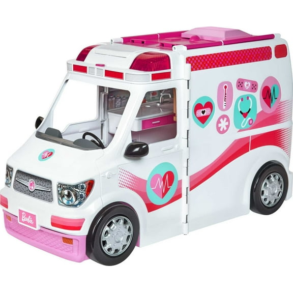 ​Barbie Emergency Vehicle Transforms into Care Clinic with 20+ Pieces