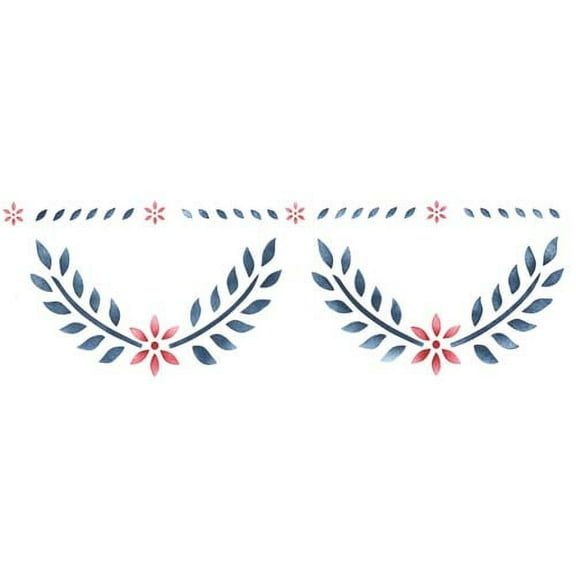 Colonial Swag Wall Stencil Border SKU #167 by Designer Stencils