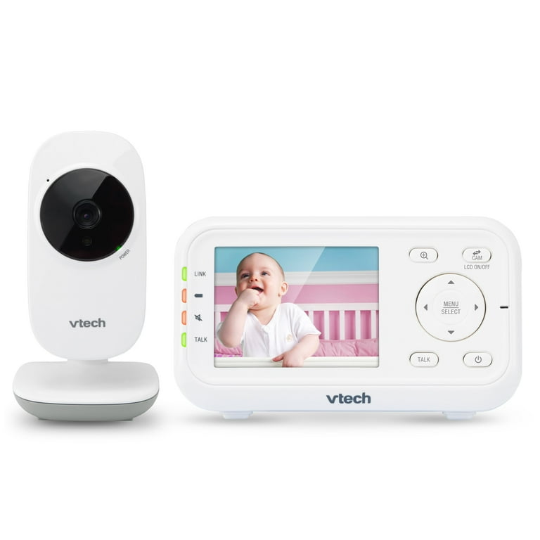 VTech VM3252 2.8 Digital Video Baby Monitor with Full Color and Automatic Night Vision White