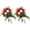 Red, variant on Artificial Cemetery Flowers with Vase, Set of 2 Rose Lily Bouquet Graveyard Memorial Flowers, Fade-Resistant All-Weather Grave Flowers for Cemetery Headstones Decoration