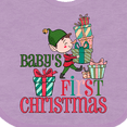 thumbnail image 4 of Inktastic Baby's First Christmas Boys Baby Bib, 4 of 4