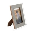 thumbnail image 4 of Decorative Picture Frames with Striped Design for Tabletop Display - Rectangular Modern Wood and Resin Photo Frame for Pictures -  Contemporary Accent with Bold Linear Detail - 8", Black & White, 4 of 10