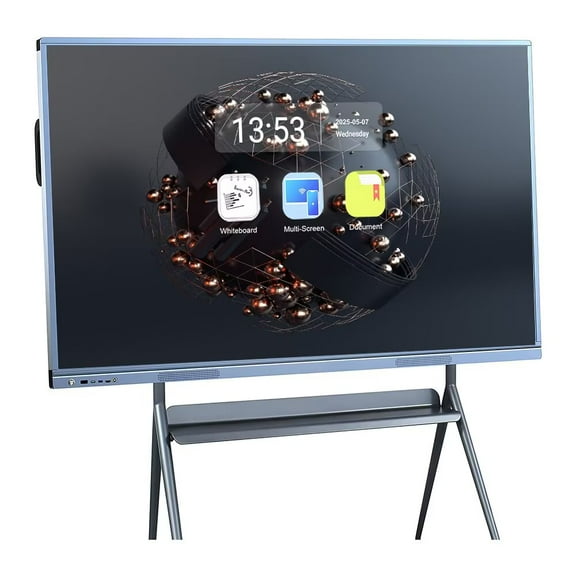 BELNET Whiteboard 55 Inch 4K Smart Board with Eshare Screen Mirroring & 20-Touch Point for Business/Church Collaboration/Classroom