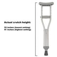 thumbnail image 3 of PCP Push Button Adjustable Height Crutches, Chrome, Kids Child Size, 3 of 9