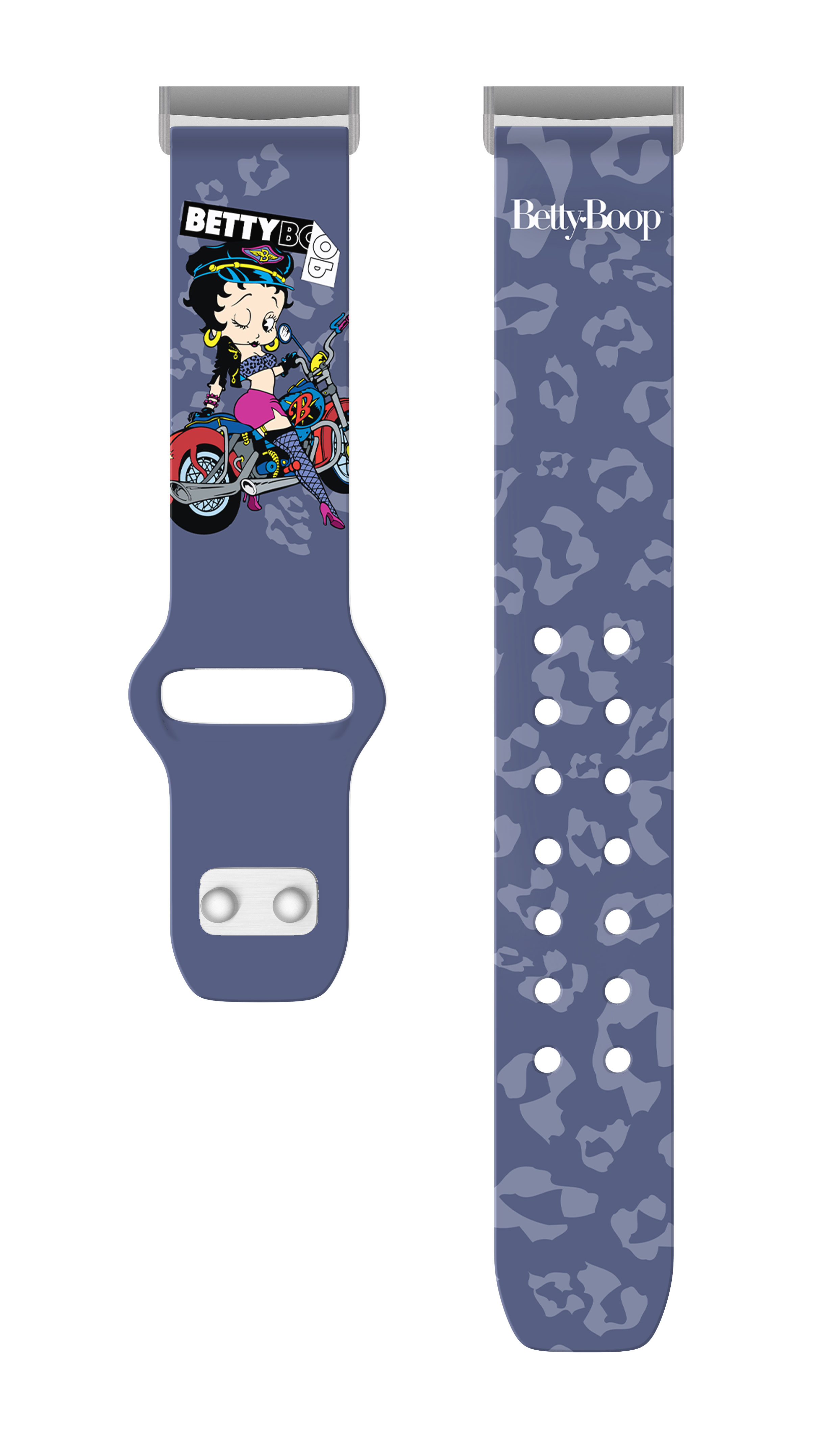 Betty Boop Girl Power HD Watch Band Compatible with FitBit Versa 3 & Sense (20mm Short Biker Betty) by Affinity Bands