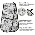 thumbnail image 4 of Dailycode Double Sided Oven Mitt with Loop Heat Resistant Kitchen Long Potholders 7" x 35" English Bulldog with Paws, 4 of 6