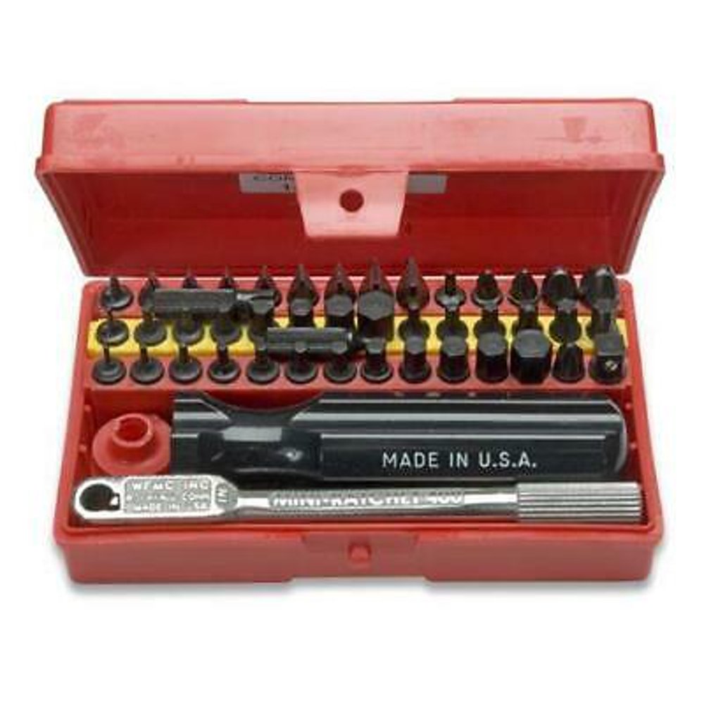 Wadsworth Super Deluxe Mini Ratchet & Screwdriver Set 4, 52Pc