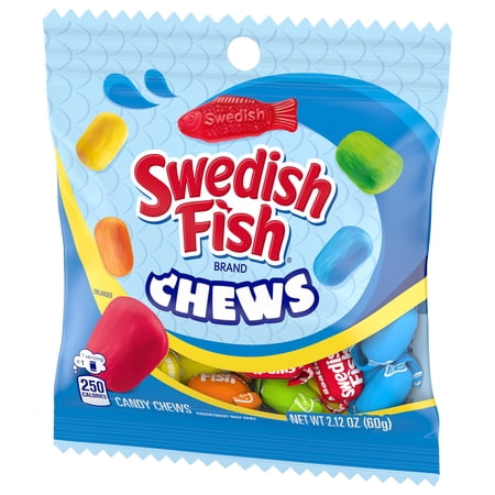 SWEDISH FISH CHEWS ASSORTED SOFT CANDY 2.12 OZ