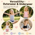 thumbnail image 6 of Yintry Kids Soft Undershirt Girls'Stretch Y-strap camisole, 4 Pack, Size 2-10, 6 of 7