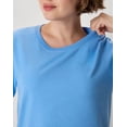 thumbnail image 4 of Hanes Perfect-T Women's Cotton Crewneck T-Shirt Carolina Blue S, 4 of 7