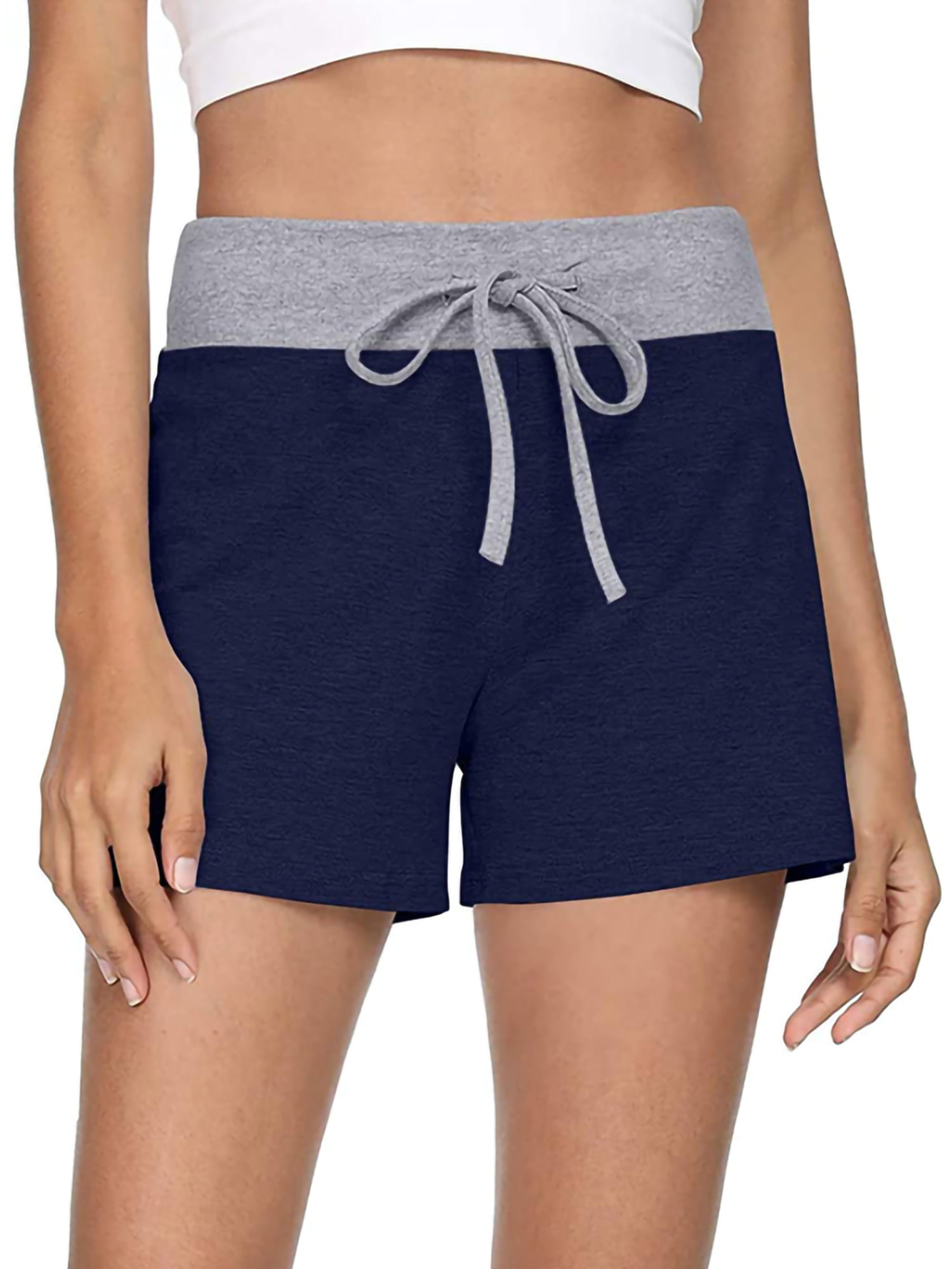 INTERESTPRINT Sport Gym Pants Casual Loose Shorts for Women XS-XXL